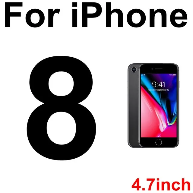 Esamday HD взрывозащищенное Закаленное стекло для iPhone 11 Pro Max X XS MAX XR 6 6S 7 8 Plus 5 s SE чехол с защитной пленкой для экрана - Цвет: For iPhone 8