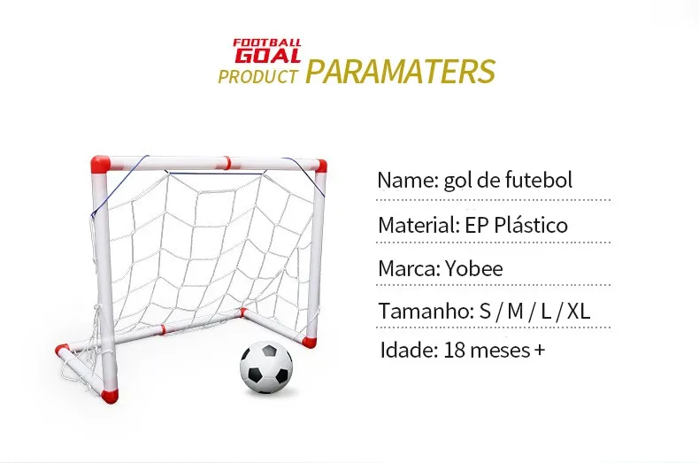 New Indoor Outdoor Sport Game Toy Football Goal Portable Soccer Gate Funny Developmental Toys Boys Children Ball Gift