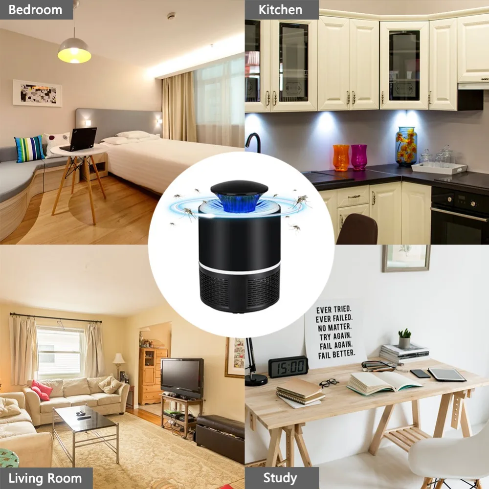 Лампа ловушка для комаров Электроника USB светодиодный чная подсветка освещение