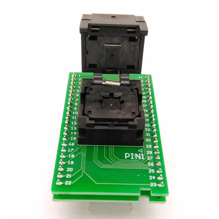 

QFN socket MLF44 WLCSP44 to DIP44 Programming Socket IC550-0444-010-G Pitch 0.5mm IC Size 7X7mm Test Adapter SMT/SMD Test Socket