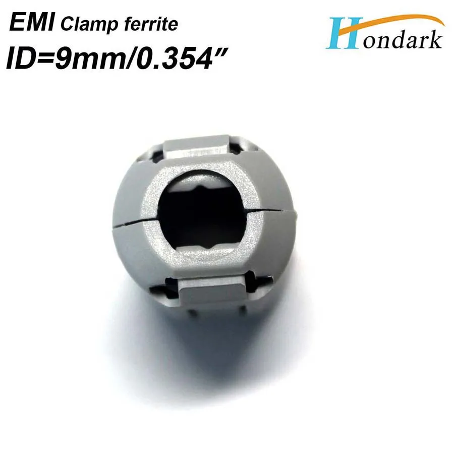 Внутренний 9 мм 0,3" кабель клипса из провода EMI фильтр ферритовый сердечник RF дроссель ферритовый шарик шум отмена Ферритовое кольцо 2035-0930,6 шт./лот