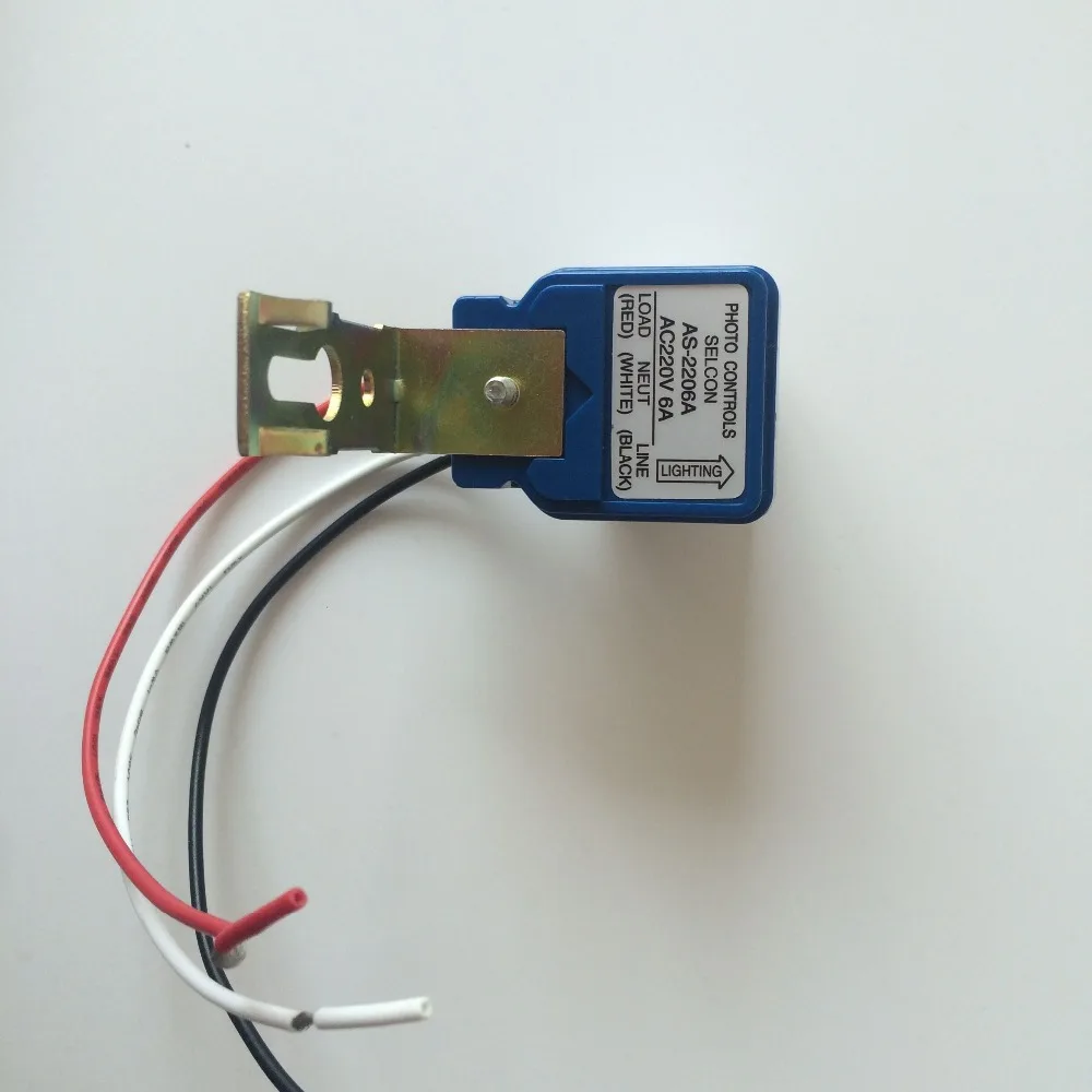 2 шт. переключатель автоматический вкл. Выкл. Фотоэлемент уличного света DC AC 220V 50