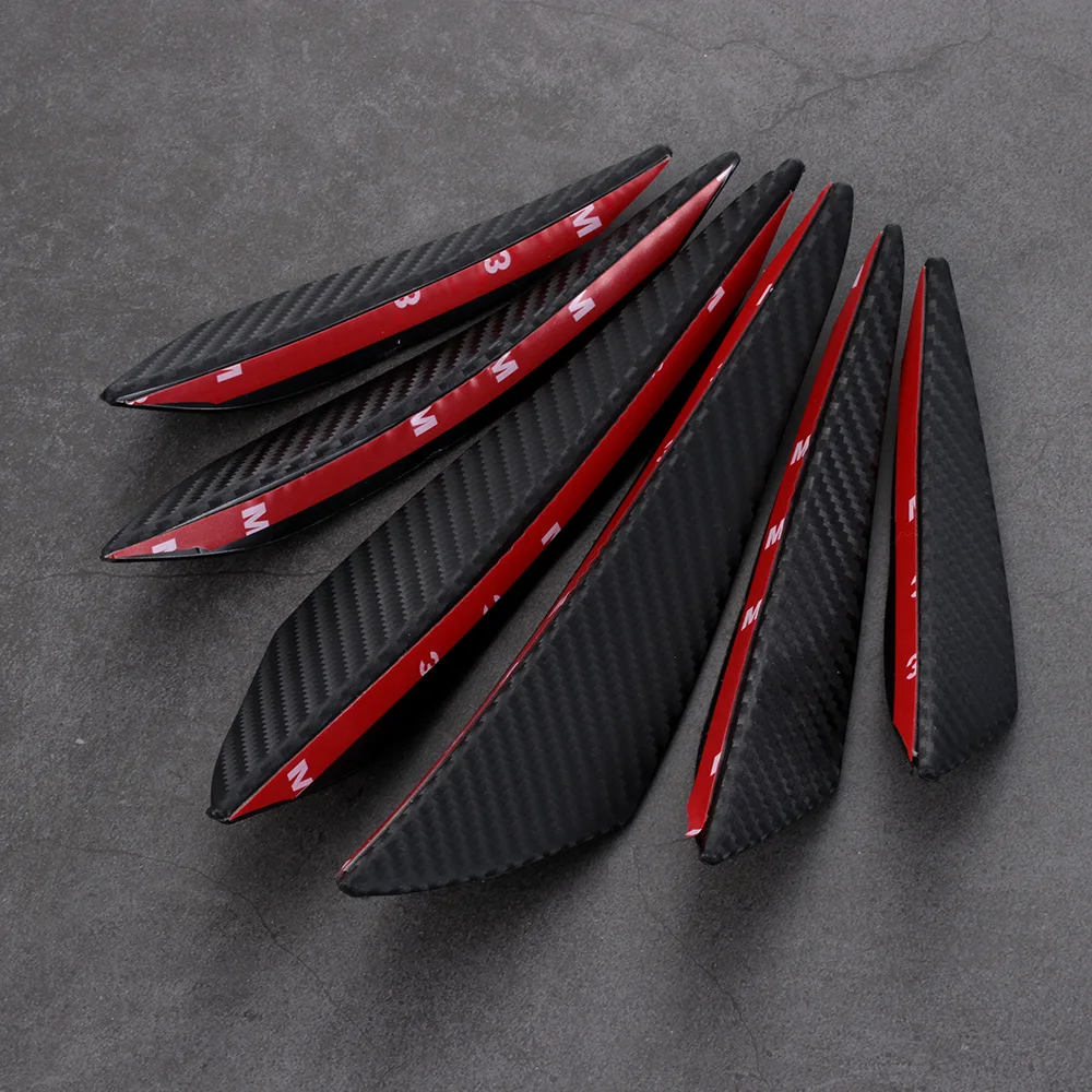 6 шт. универсальный передний бампер из углеродного волокна | Автомобили и