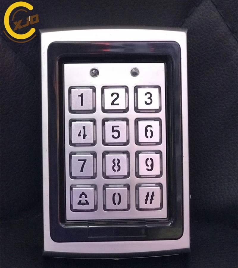 Горячая распродажа! XJQ Rfid металлическая клавиатура для контроля доступа с синей задней панелью-светильник для офисной двери+ 10 шт. 125 кГц Брелоки для ключей