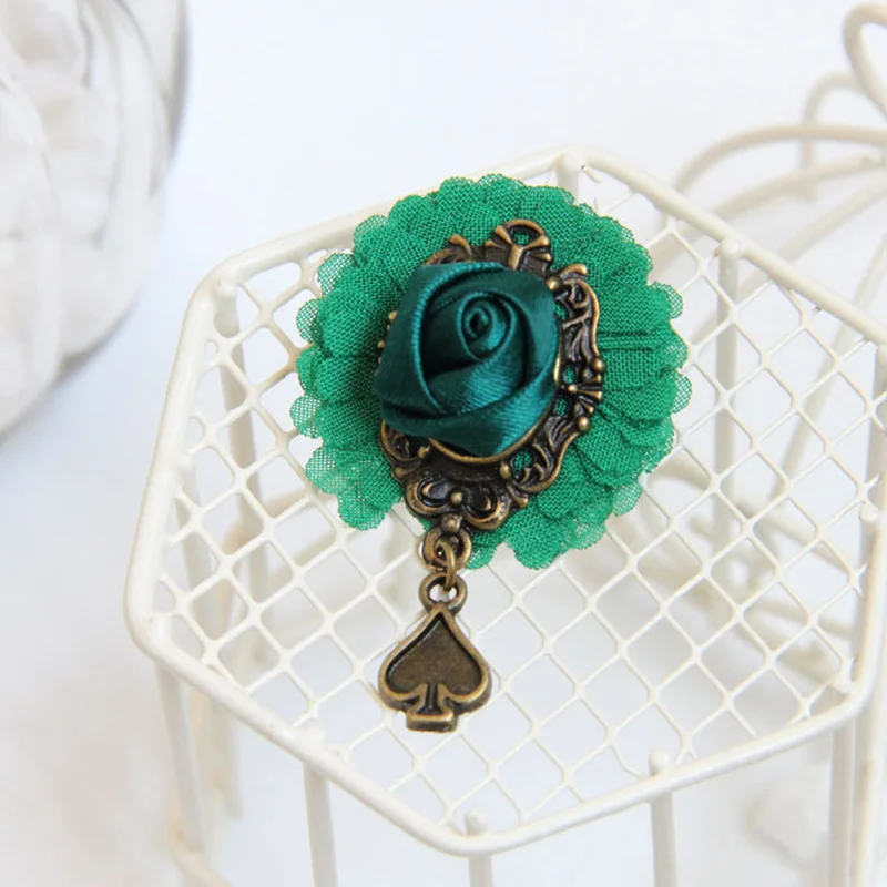 1 шт. новинка роза искусственная ретро брошь ностальгическая булавка в виде