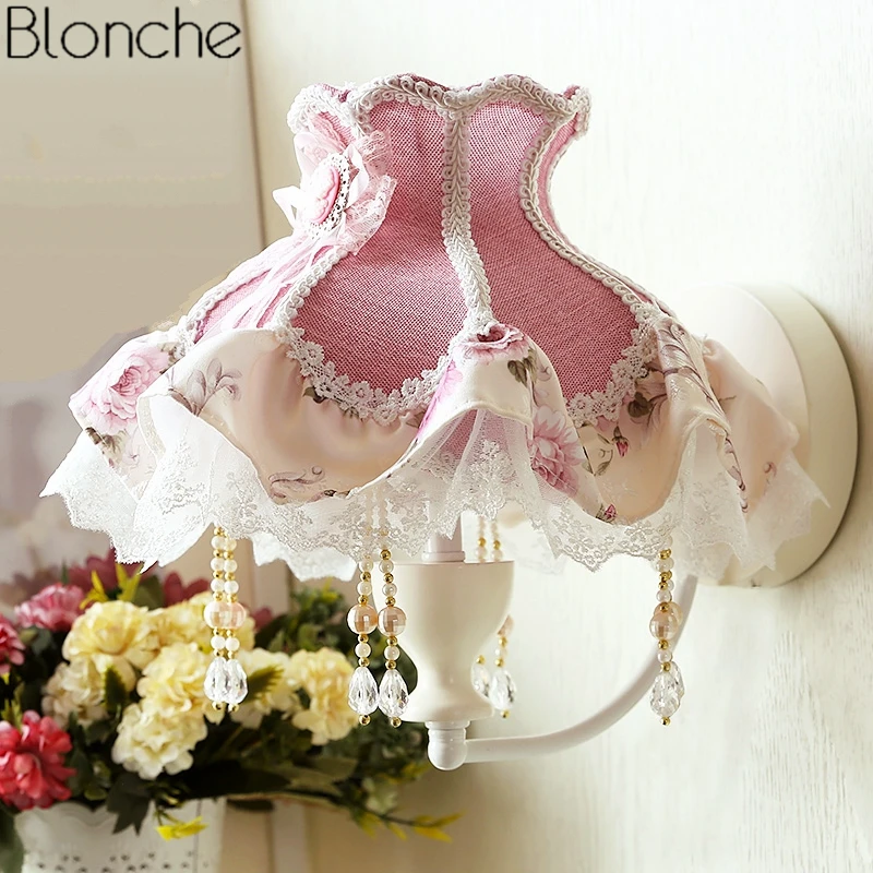 Настенный светильник светодиодный из северной ткани для гостиной