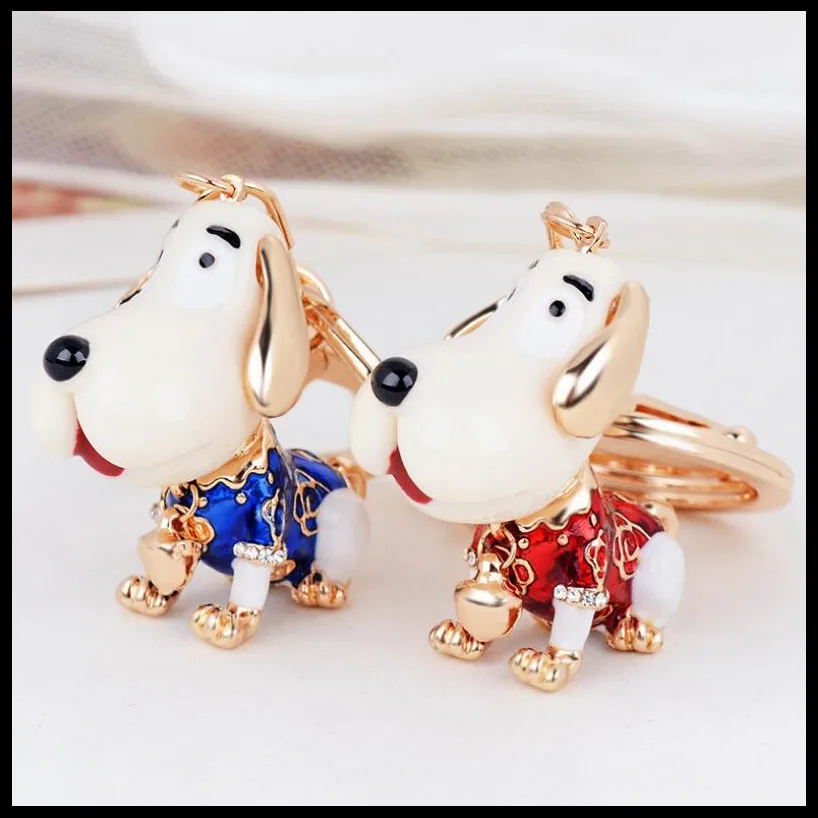 Новинка 2019 модный креативный брелок для ключей в виде собаки украшения девушек