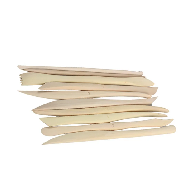 Новые Горячие 10 шт деревянные для глины Скульптура керамика точилка набор