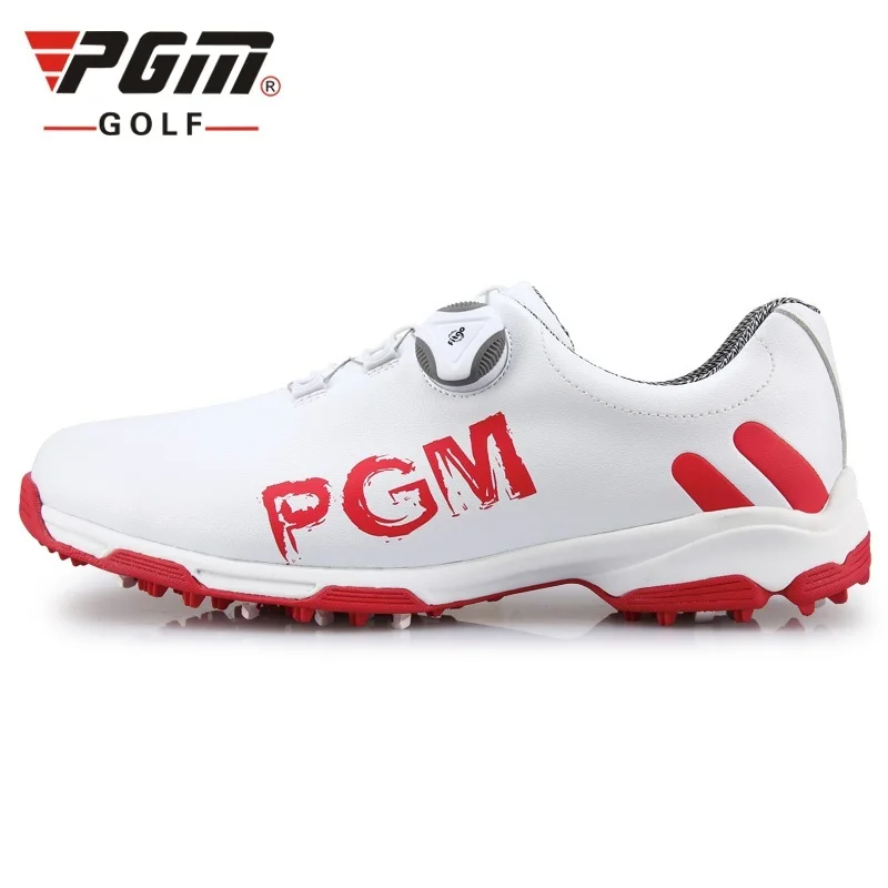 

New Arrival PGM Mens Golf Shoes Waterproof Automatic Knobs Buckle Sneakers Man Breathable Anti-Slip Training Golf Shoes D0470