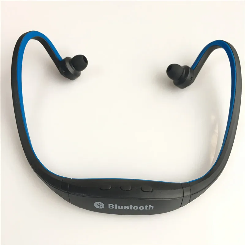 HEONYIRRY S9 спортивные Беспроводной Bluetooth 4,1 наушники гарнитура для iphone 7/6/5 для galaxy S5/S4/3 iOS/Android с микрофоном - Цвет: Blue NO TF slot