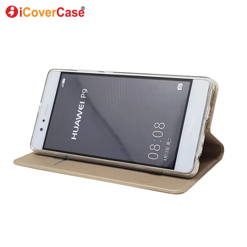 Модный кожаный чехол-книжка для Huawei P9 P 9 чехол-кошелек мобильный телефон