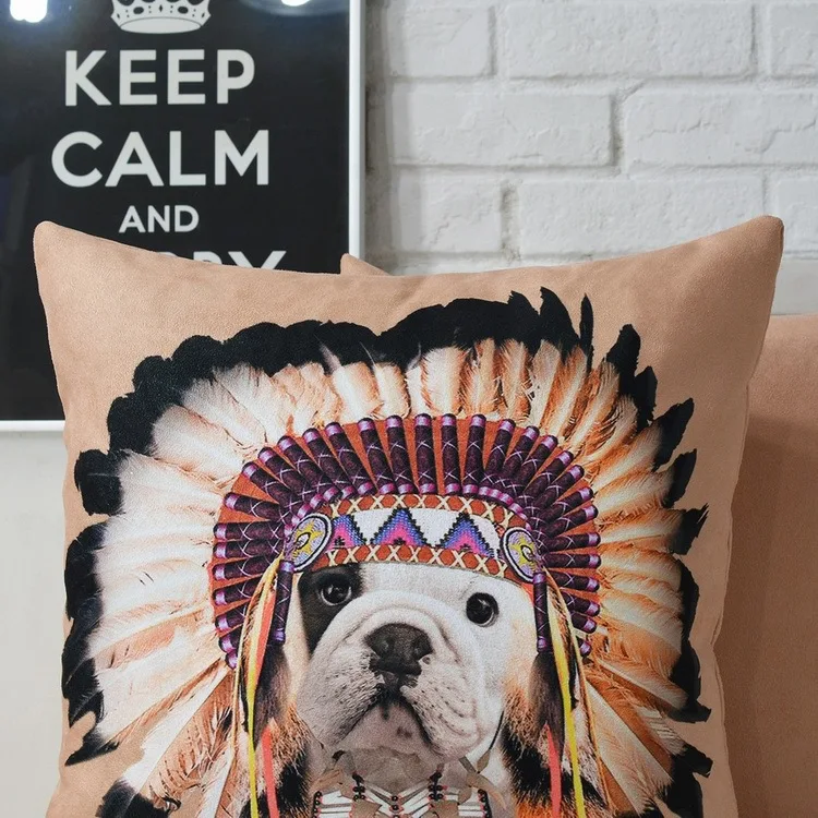 Креативный плюшевый чехол для подушки с изображением собаки из мультфильма