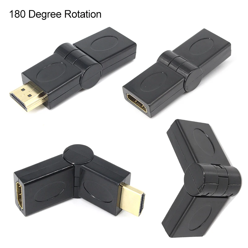 HDMI соединитель папа к HDMI Женский адаптер, преобразователь, удлинитель вверх вниз вправо влево угол 360 градусов для 1080P HDTV PC HDMI адаптер