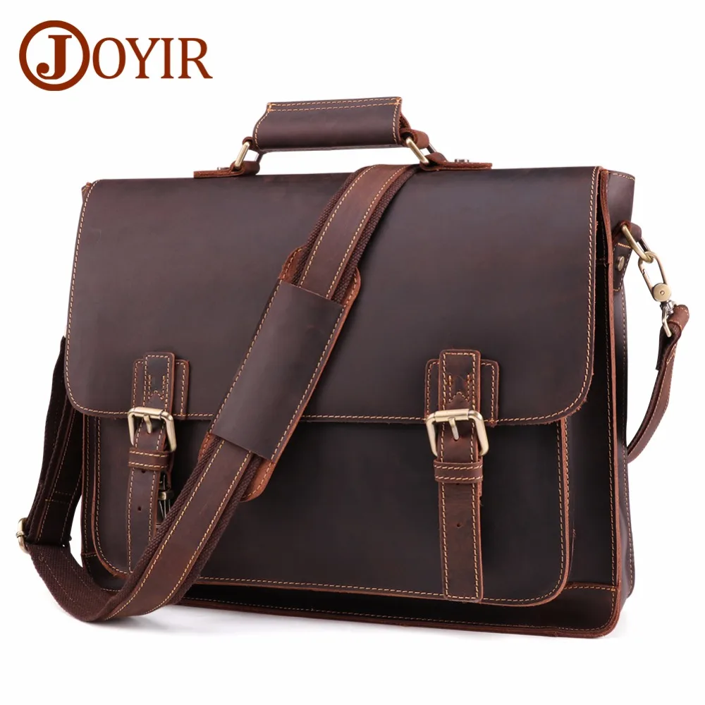 JOYIR Crazy Horse кожаный мужской портфель сумка для ноутбука деловая сумка натуральная кожа сумка через плечо Офисные Сумки для мужчин новинка