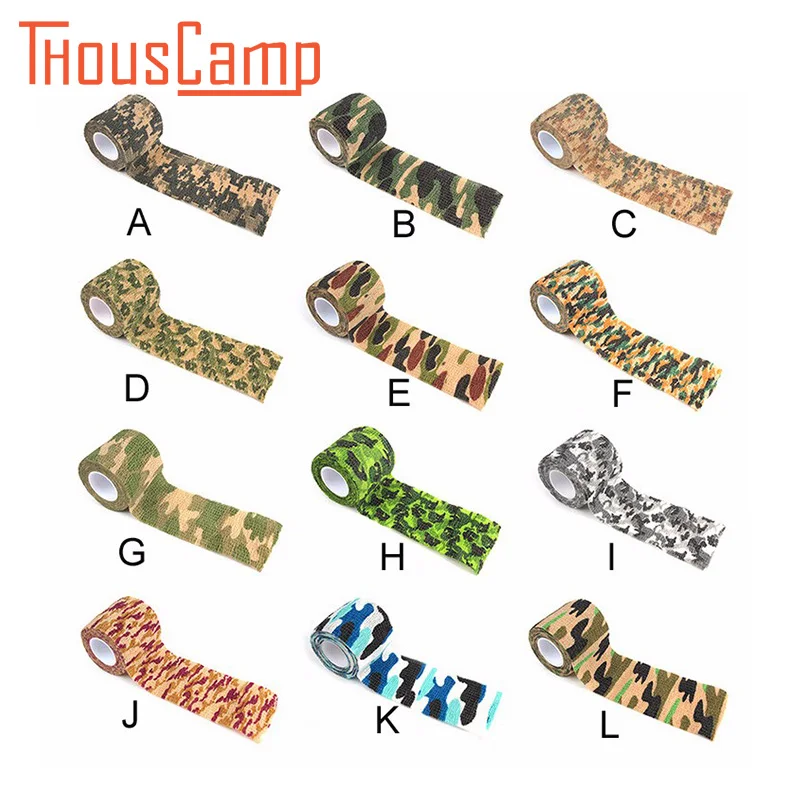 5 см х 4 м рулон камуфляжная стрейч-повязка кемпинг Камуфляжная Лента для охоты