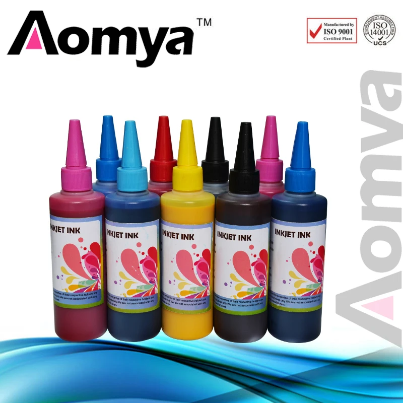 100 мл х 9 флакон универсальные пигментные чернила для принтера Epson SureColor P600 P800 Stylus