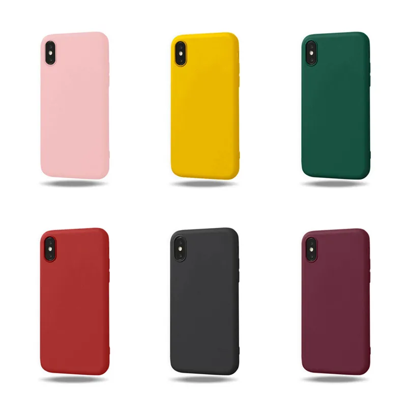 Роскошный силиконовый чехол для iPhone 6, 7, 6 S, 8 Plus, 5S, SE, X, XS, MAX, XR, яркий однотонный чехол для телефона, для iPhone 6, 7, чехол для девочки