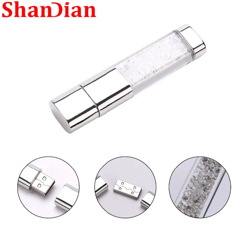 SHANDIAN/оптовая продажа стразы ленты флешки usb 2 0 32 ГБ/16 ГБ/4 ГБ крышка чехол для флеш