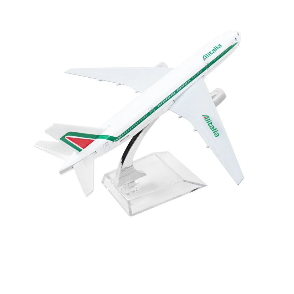 Alitalia Airlines Boeing 777 модели самолетов 16 см подарок на день рождения для детей игрушки