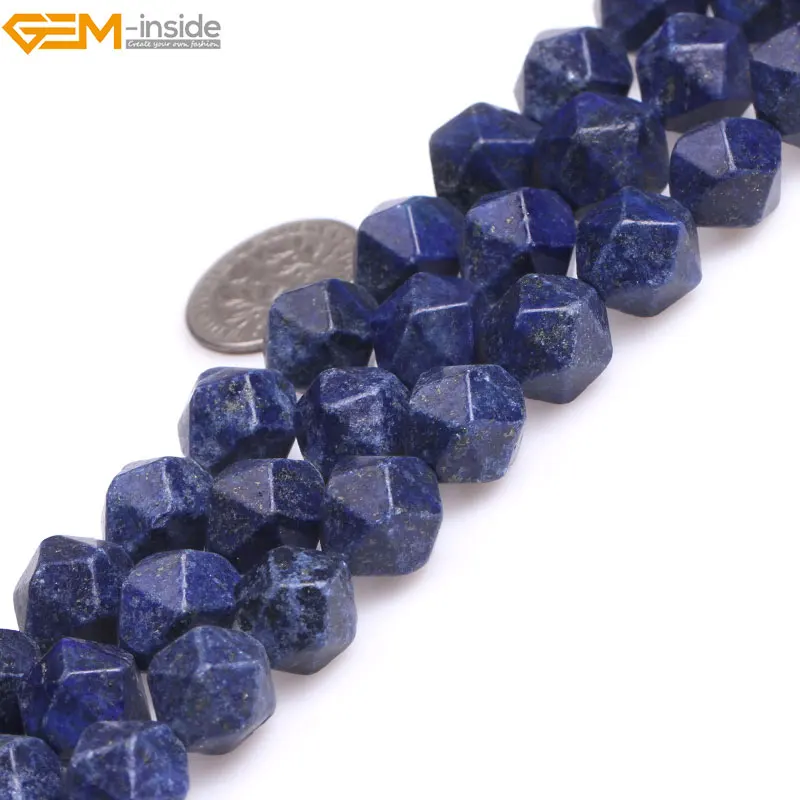 Драгоценные камни-внутри натуральные граненые бусины Cambay лазуритовые для