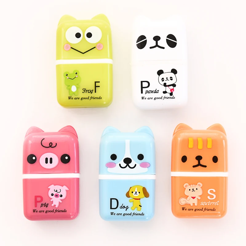 1 шт. Новая креативная Новинка ролик ластик милые Мультяшные ластики на открытом