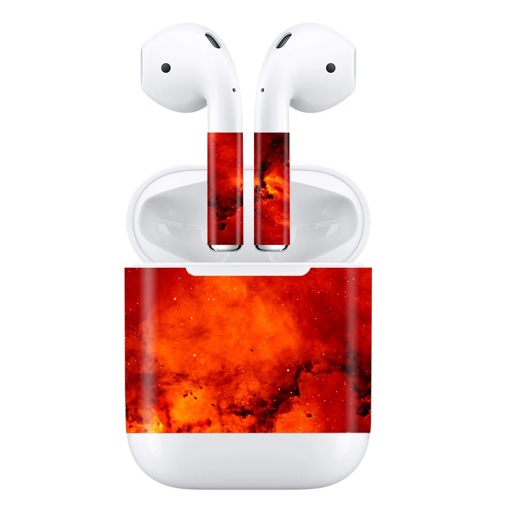 GOOYIYO-наклейка на наушники для Apple AirPods 2 с беспроводной зарядной коробкой для кожи DIY персональная виниловая наклейка на наушники-вкладыши