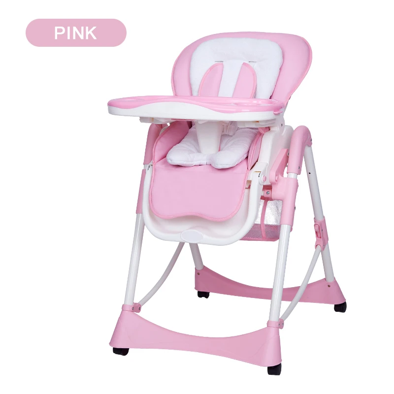 pink Детский стульчик для кормления детей едят обеденный стул высокое качество стул для кормления детское обеденное кресло удобное безопасное регулируемое сиденье - Цвет: pink