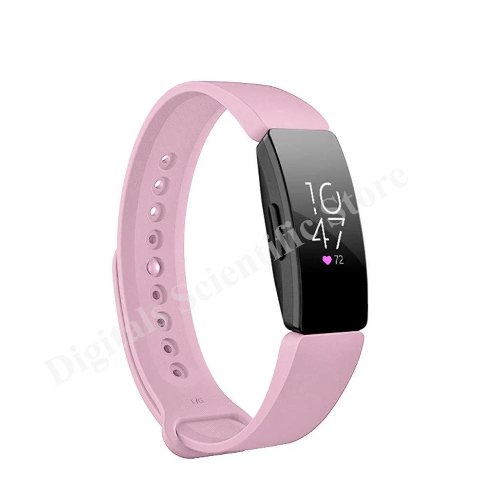 Ремешок для Fitbit inspire умный Браслет ремешок официальная Текстура силиконовый Сменный ремень для Fitbit inspire HR smartband M6 - Цвет: Pink