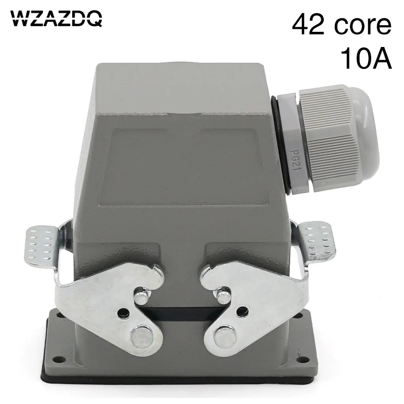 

Heavy duty connector 42-core cold pressure hdc-hdd-042 rectangular aviation plug socket industrial waterproof socket 10A