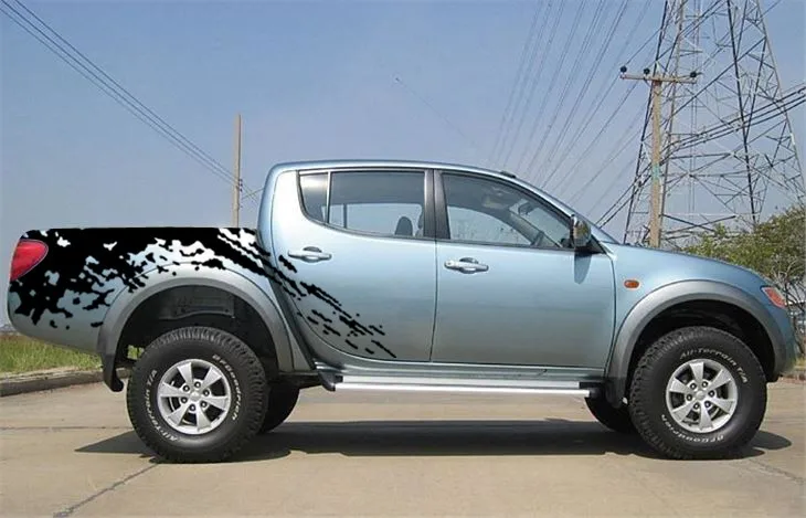 Автомобильные наклейки mudslinger, боковые накладки, задний хвост, графические виниловые автомобильные аксессуары, наклейки на заказ для MITSUBISHI L200 TRITON 2006