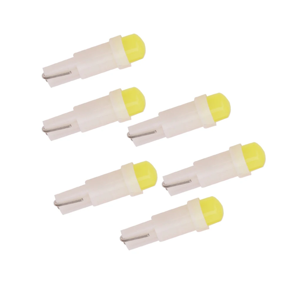 YSY 50pcs Car Interior T5 Led 1 SMD DC Light Ceramic Dashboa