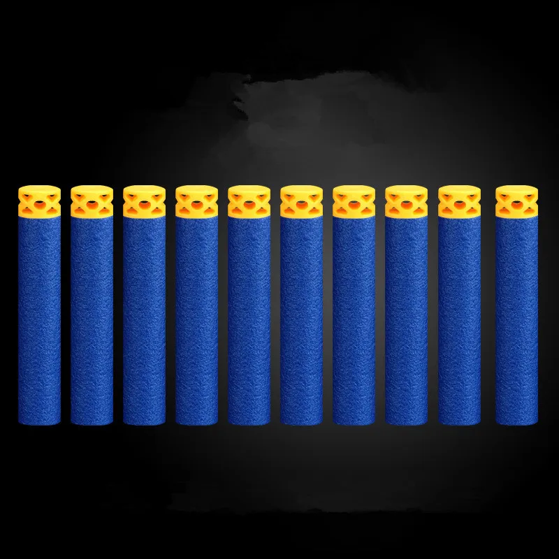 Dark Blue 200 шт, мягкие полые отверстия, 7,2 см, заправка, Дротика, пули для Nerf, пистолет, бластер, N-strike, элитные аксессуары, детский пистолет, игрушка - Цвет: Dark Blue