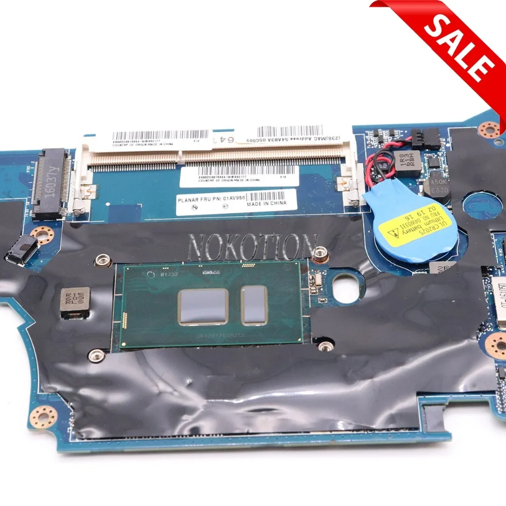 NOKOTION DALI8EMB8F0 01AV956 основная плата для lenovo Thinkpad 11E материнская ноутбука SR2EX Pentium 4405U