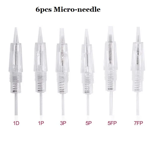 6pcs Micro-needle Корейская Профессиональная вышивка бровей Charmant тату машина ручка для МТС полуперманентный макияж микроблейдинг лайнер шейдер - Цвет: 6pcs Micro-needle