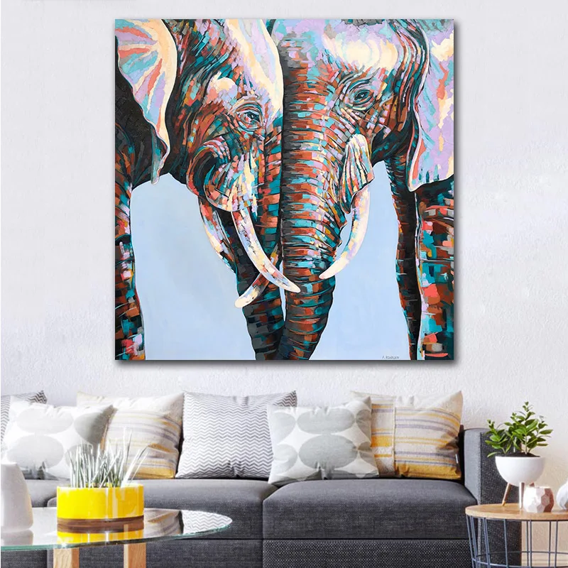 GOODECOR красочные африканские фотообои Искусство Животные Масляные картины