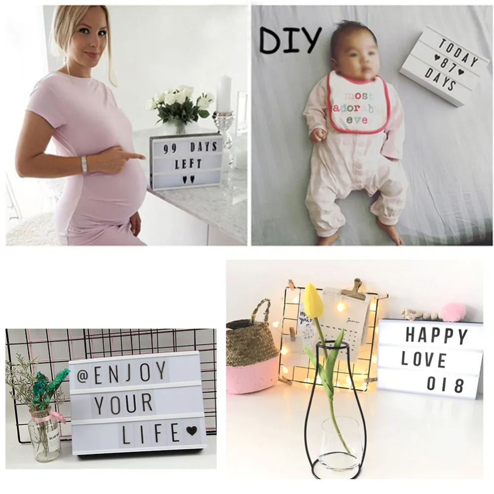 Светодиодное Рекламное Освещение 30*22*4 5 см DIY с буквенной картой комбинированная