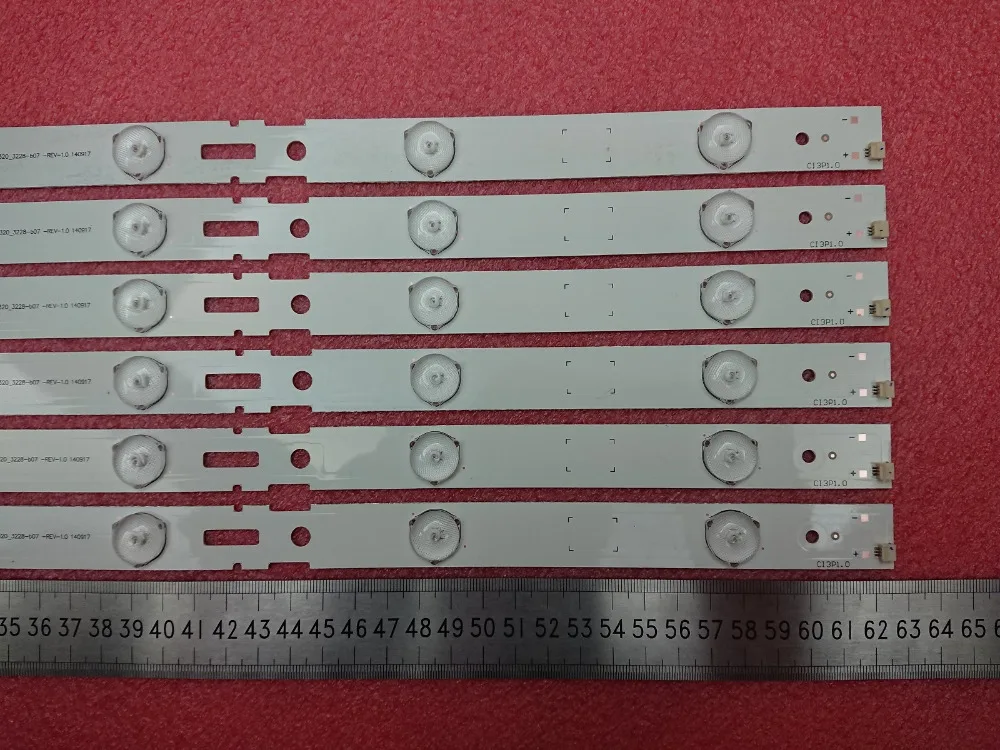 Новинка 5 комплектов = 15 шт. 7LED 625 мм Светодиодная подсветка для Samsung 2014ARC320 3228 B07