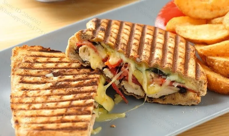 Антипригарный автоматический Сэндвич аппарат с контролем температуры Машина