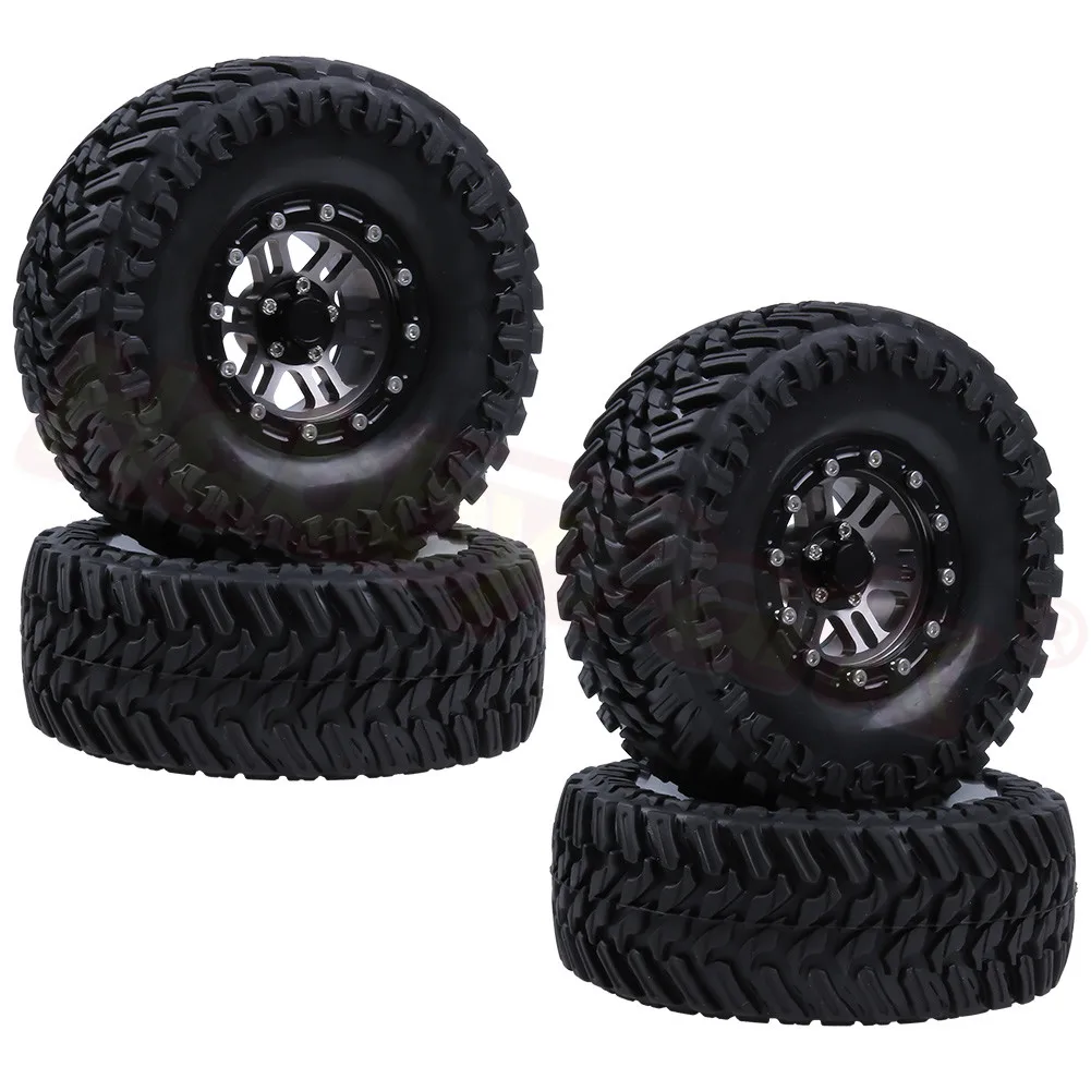 4 шт. 108 мм алюминиевые колеса и шины Beadlock 1 9 "для 1/10 RC Гусеничный Traxxas TRX4 осевой