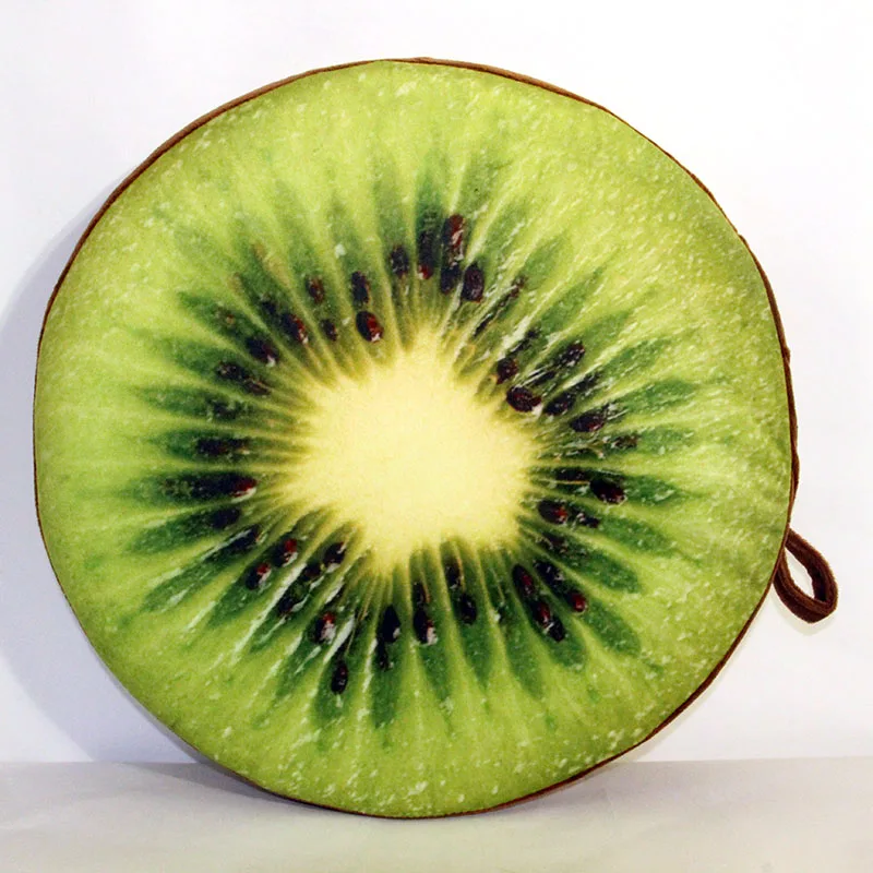 40cm kiwi LREA 40 см Дизайн 3D имитация фрукта подушки семья украшает и автокресло Йога или домашние животные детские игрушки подушки - Цвет: 40cm kiwi