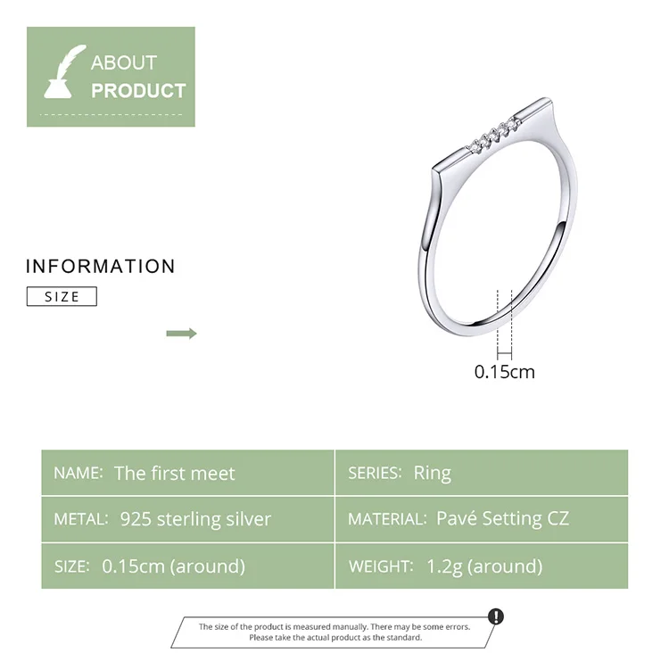 Обручальные кольца BISAER, серебро 925 пробы, первая любовь, прозрачный кубический циркон, кольца на палец для женщин, роскошные серебряные ювелирные изделия ECR564