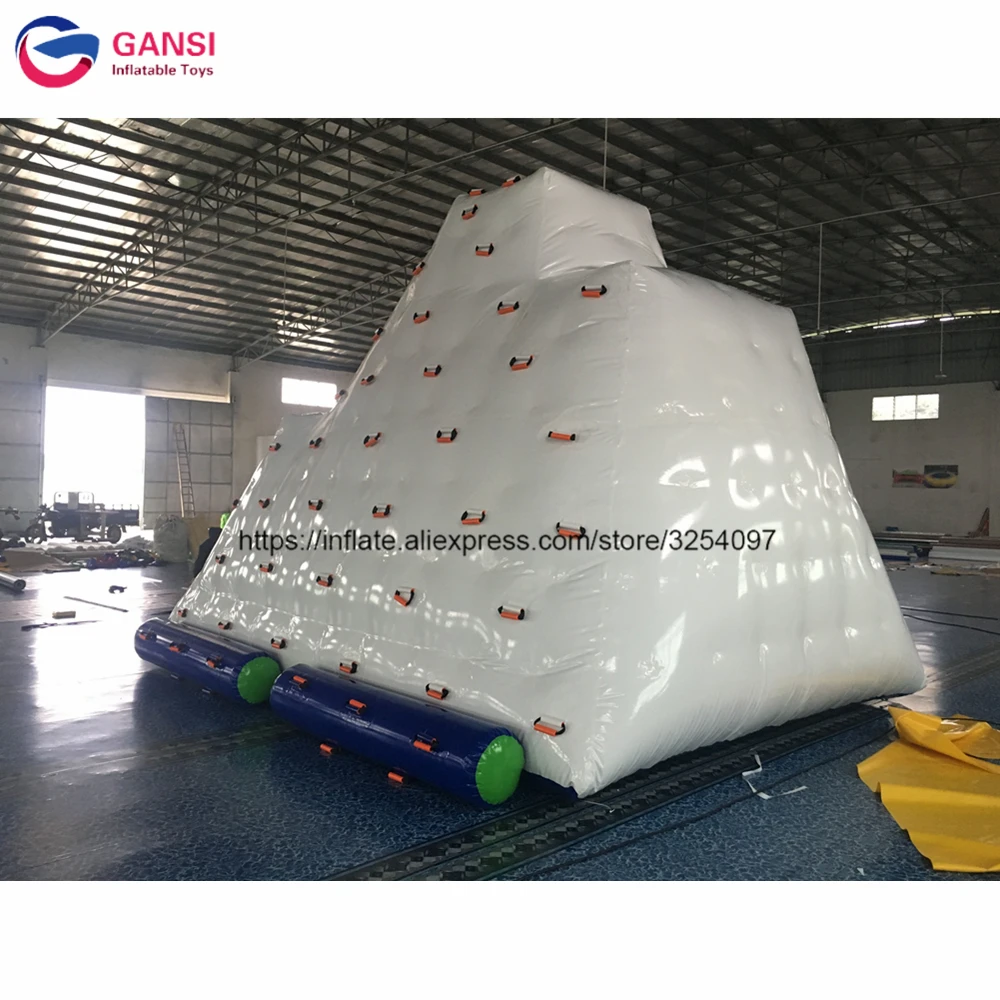 Белая привлекательная надувная для аквапарка 4*3*3 м ПВХ плавающая водная башня