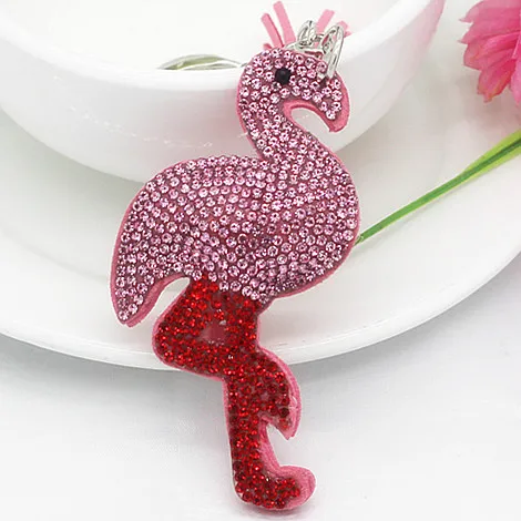 Новинка автомобильный брелок для ключей Микс Цветов в виде собаки с кристаллами