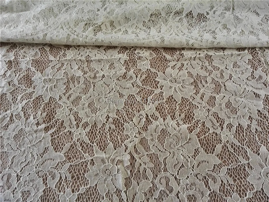 Оптовая цена 150 см цвета слоновой кости Хлопок Белый Проводные Шантильи