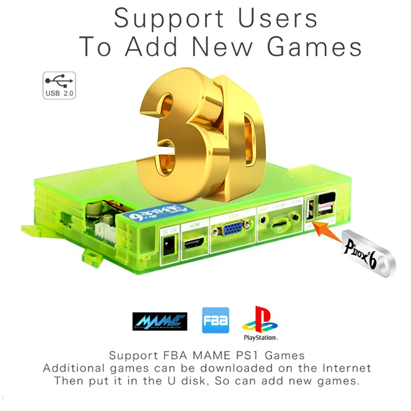 

Pandora box 6 arcade 1300 in 1 multi game game board 4 core A7 in alphabetical order gpio connections home version VGA / HDMI