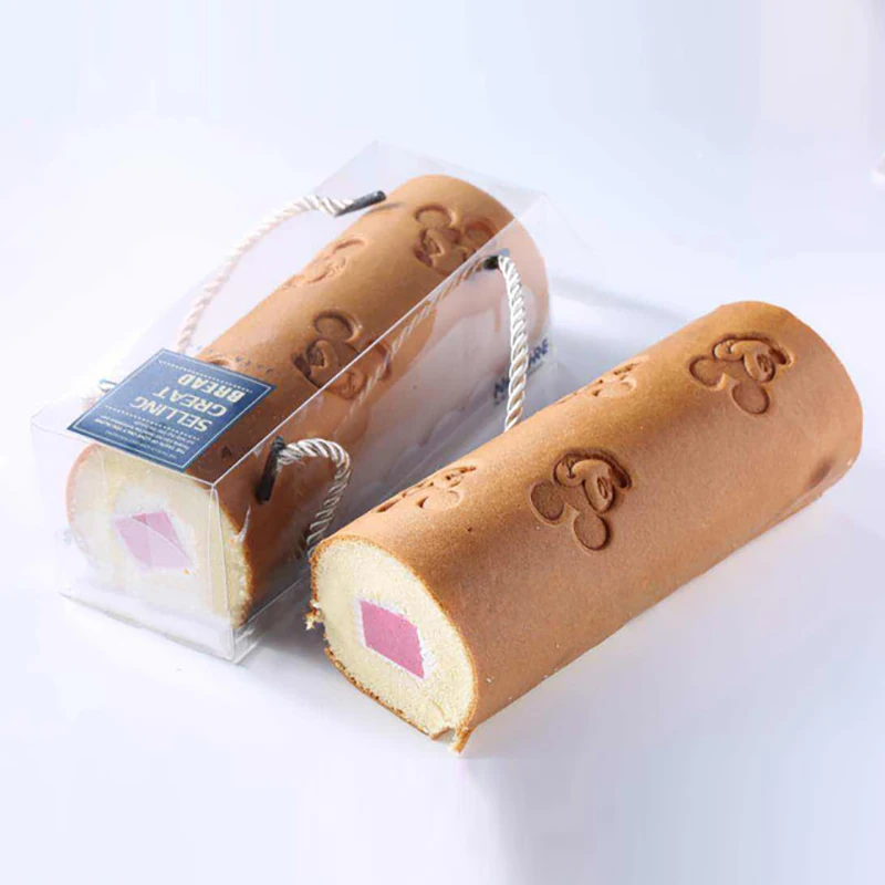 20 шт. ПЭТ для пищевых продуктов Швейцарский рулет коробка прозрачность поломки торт ко дню рождения упаковочные инструменты одноразовая ручная переноска торт коробка на вынос чехол