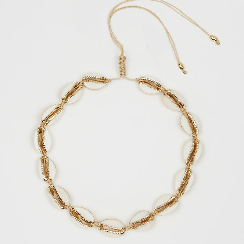 Женское Ожерелье чокер ручной работы покрытое 18 каратным золотом натуральная