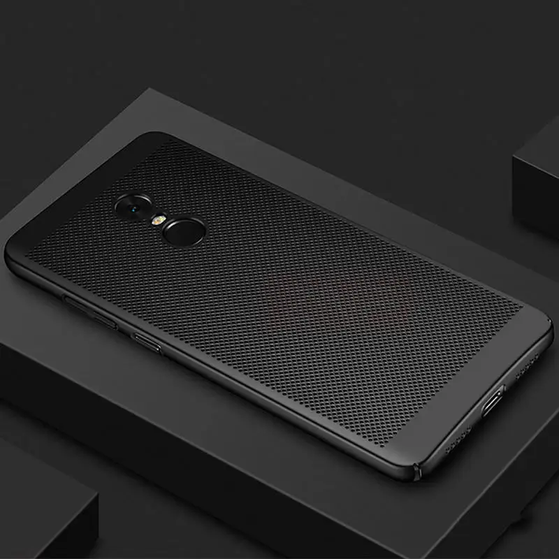 BK Ультратонкий сетчатый жесткий чехол для телефона Xiaomi Mi 5 6 5S 5C Plus 8 SE 5X 6X Mix 2 2 S Max 3 Pro A1 A2 S задняя крышка Merk Hoesjes Armor - Цвет: BK