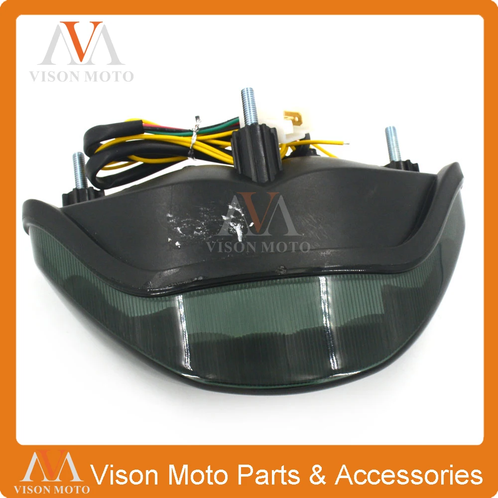 Задний фонарь для мотоцикла стоп сигналы СВЕТОДИОДНАЯ встроенная лампа дымовой