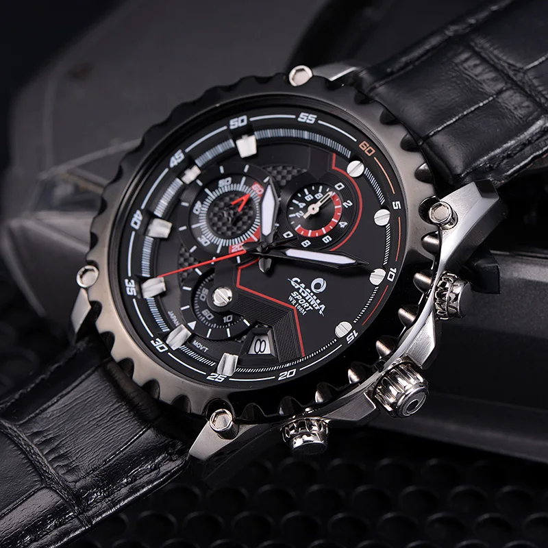 Роскошные Брендовые мужские часы кварцевые из нержавеющей стали модные